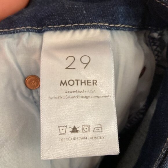 MOTHER High Waisted Looker Ankle The Road to Paradise Skinny Straight Jean - Picture 8 of 9
